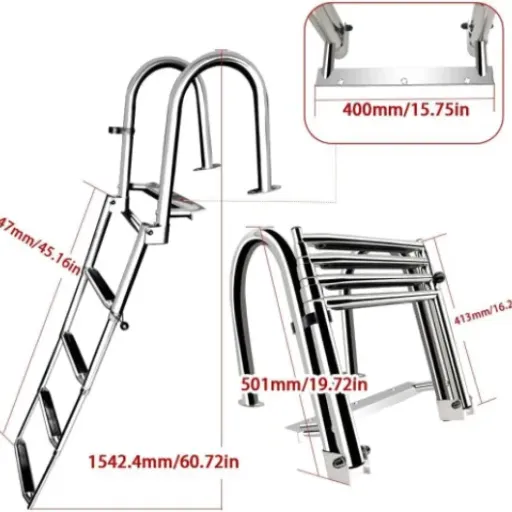 Haida Stainless Steel 4-Step Marine Ladder Review: a simple, sturdy dock and boat ladder that actually feels safe