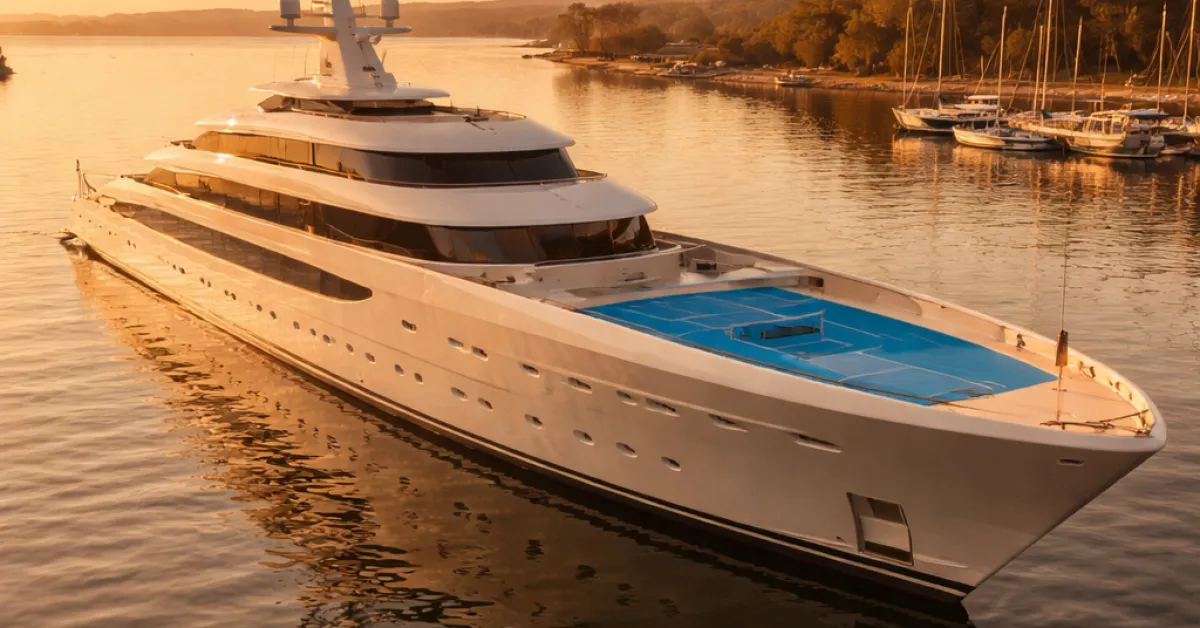 Feadship Project 826: when a sailing-yacht designer draws a motor yacht with a pickleball helipad
