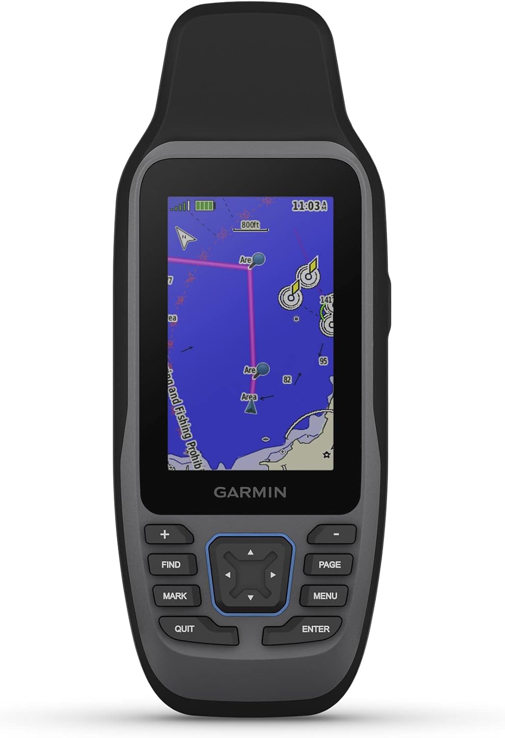 Garmin GPSMAP 79sc, Marine GPS Handheld Preloaded With BlueChart g3 Coastal Charts, Rugged Design and Floats in Water