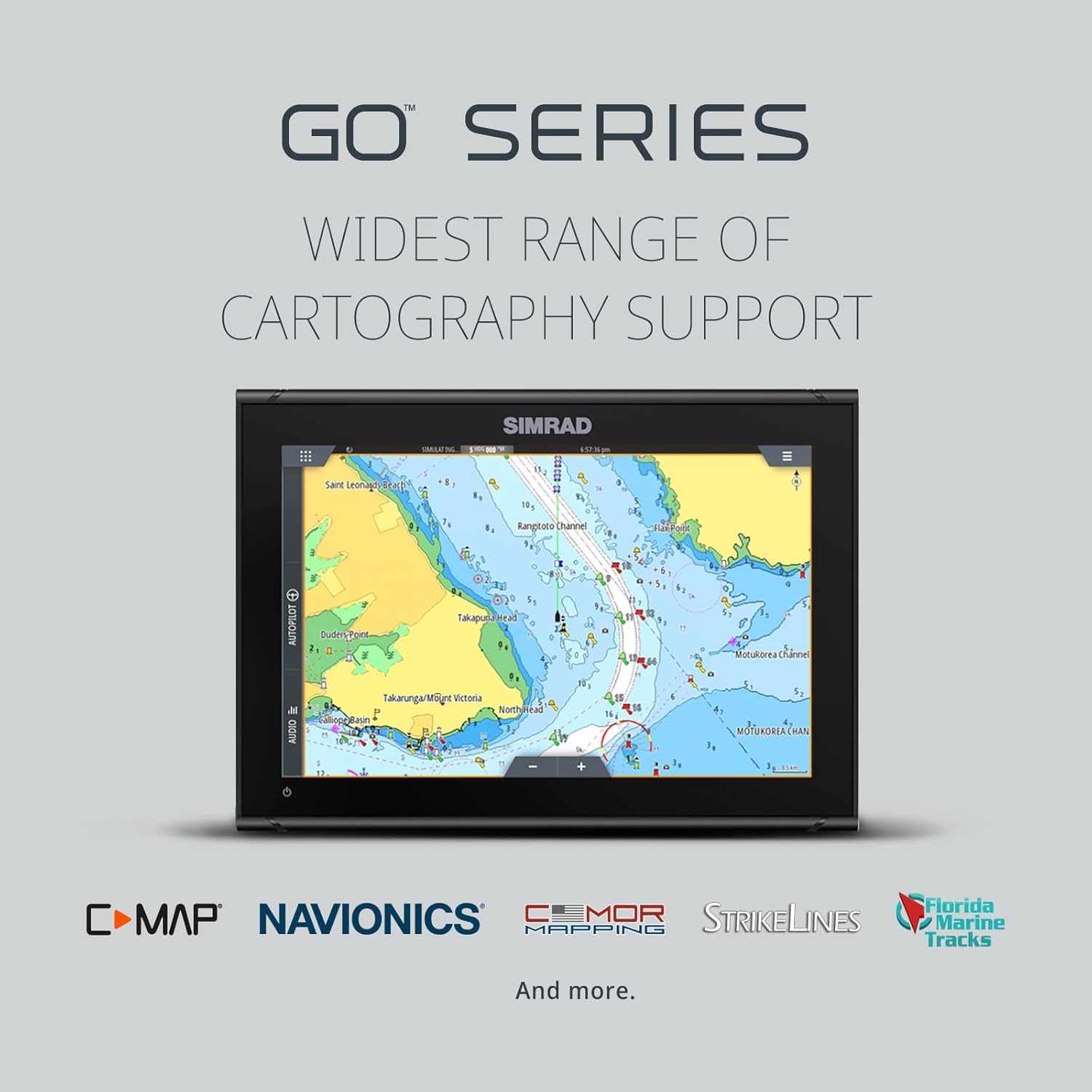 Simrad GO Chartplotter and Fish Finder, with Transducer and Radar Options, Preloaded C-MAP DISCOVER Chart Card 9" MFD + 83/200 XDCR