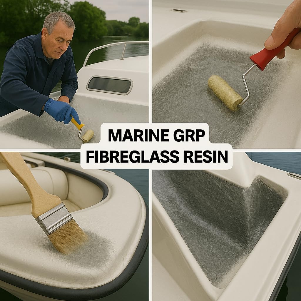 General Purpose GRP Fibreglass Boat Marine Laminating Repair Polyester Resin 5Kg + Catalyst 100g - Lloyds Approved