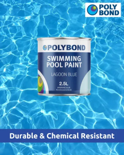 Swimming Pool Paint - Durable, Fast Drying Pool Paint Lagoon Blue 5 Litre 5 l (Pack of 1) Lagoon Blue