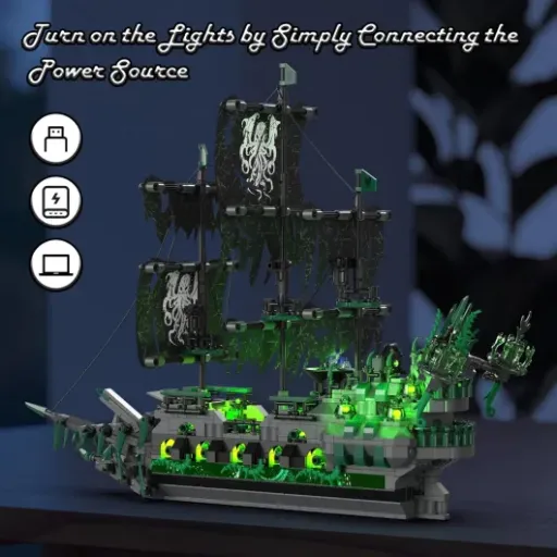 JMBricklayer Ghost Pirate Ship Review: a cool budget Flying Dutchman-style build with a few rough edges