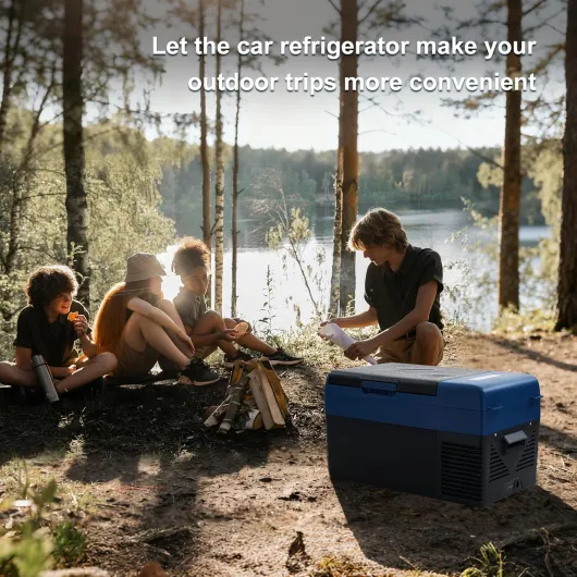 KI19, 19L Series,Compressor Car Refrigerator, Portable Camping Fridge DC 12v/24v Freezer for picnic, road trips and truck, -20℃ to 20℃