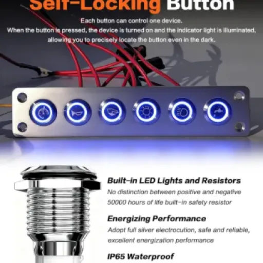Iztoss 6 Gang Switch Panel Review: a basic but handy control bar for boats and campers
