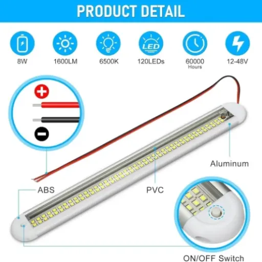 Linkstyle 4PCS 12V Interior LED Light Bar Review: cheap, bright, and pretty straightforward lighting for vans and projects