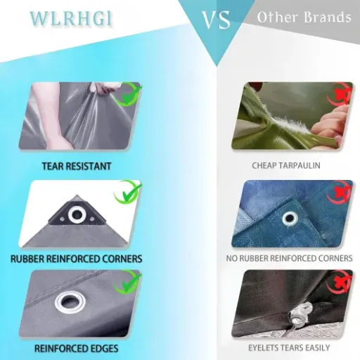 WLRHGl Sun Shade Sail 3 x 18.5 m Review: a massive waterproof tarp that does the job if you can handle it