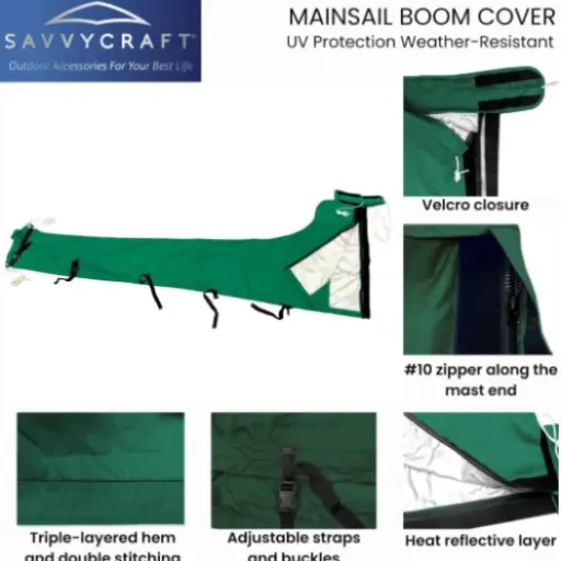 SavvyCraft Mainsail Boom Cover Review: a no-nonsense off-the-shelf alternative to custom canvas