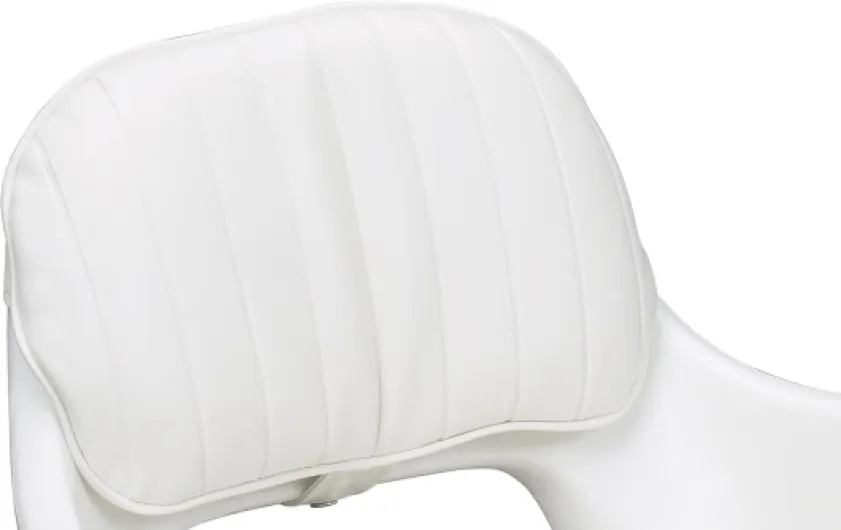 Moeller Marine Moeller ST2000-HD, Boat Helm Seat and Cushion, Includes Mounting Plate, White, 24.5" x 20" x 16"