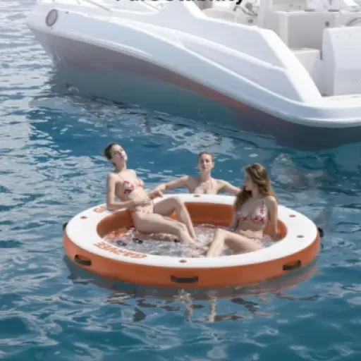 WEJIUAFB 10x10FT Inflatable Floating Dock Review: big floating patio with a few catches