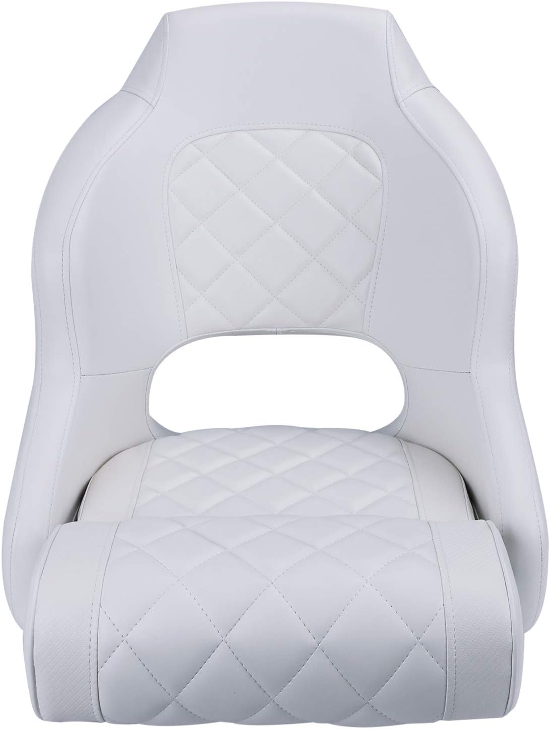 Premium Captains Bucket Seat Boat Seat Premium Sports Flip Up Boat Seat with Boat Seat Cover 576-White