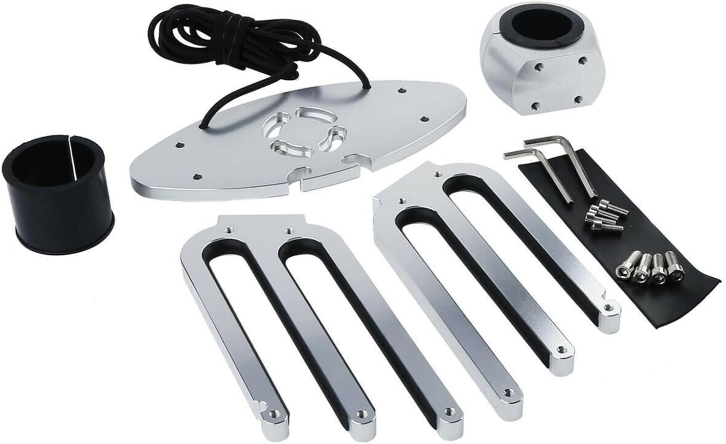 Wakeboard Rack, Aluminum Tower Holder for Boats, Polished Finish, Durable Wakeboarding Storage Solution, Compatible with Most Wakeboard Towers