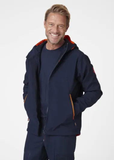 Helly Hansen Men's Chelsea Evolution Hooded Softshell Jacket Down vest (pack of 1) L 590 Navy