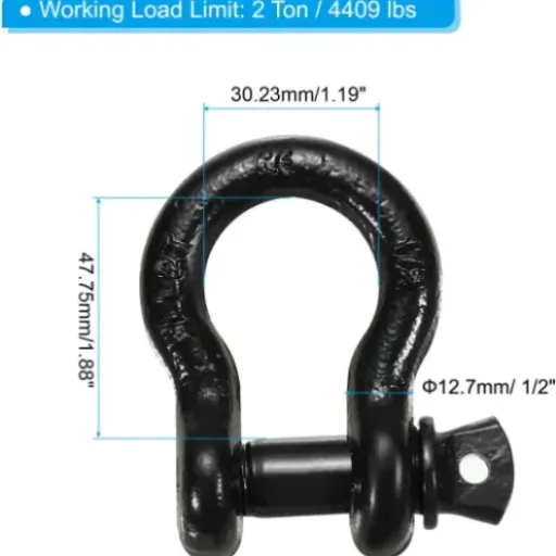 PATIKIL 1/2" Screw Pin Shackle Review: basic, tough hardware that does the job
