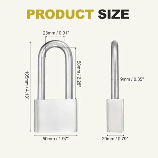 PATIKIL Stainless Steel Padlock Review: long shackle lock that feels more serious than a basic DIY-store lock