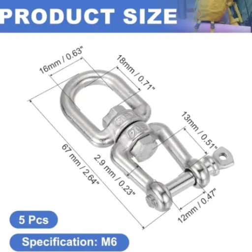 PATIKIL Double Ended Swivel Hook (M6) Review: small stainless workhorses for swings, chains and DIY rigs