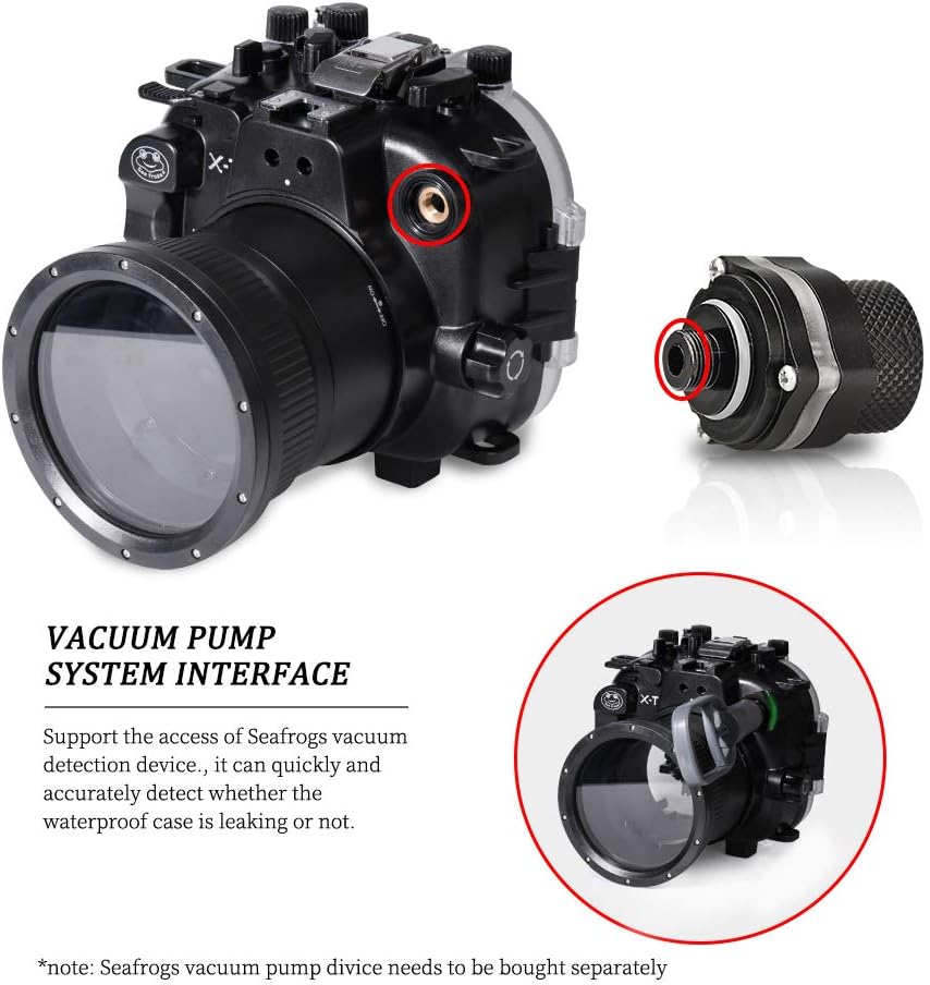 For Fujifilm X-T3 130FT/40M Underwater Camera Diving Waterproof Housing case with 16-55mm Lens