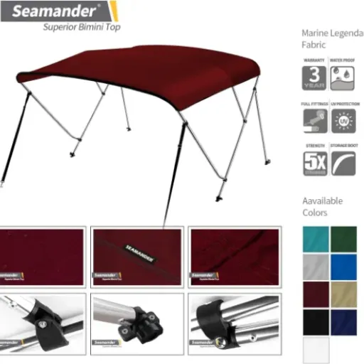 Seamander 3 Bow Bimini Top Review: a straightforward, budget-friendly canopy that does the job