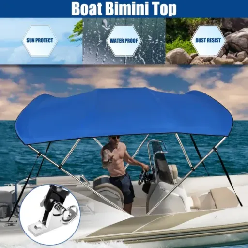 X AUTOHAUX 600D 4 Bow Bimini Top Review: a budget boat shade that’s sturdier than it looks