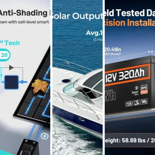 Comparison of the 6 best marine solar panels for boats (2026)