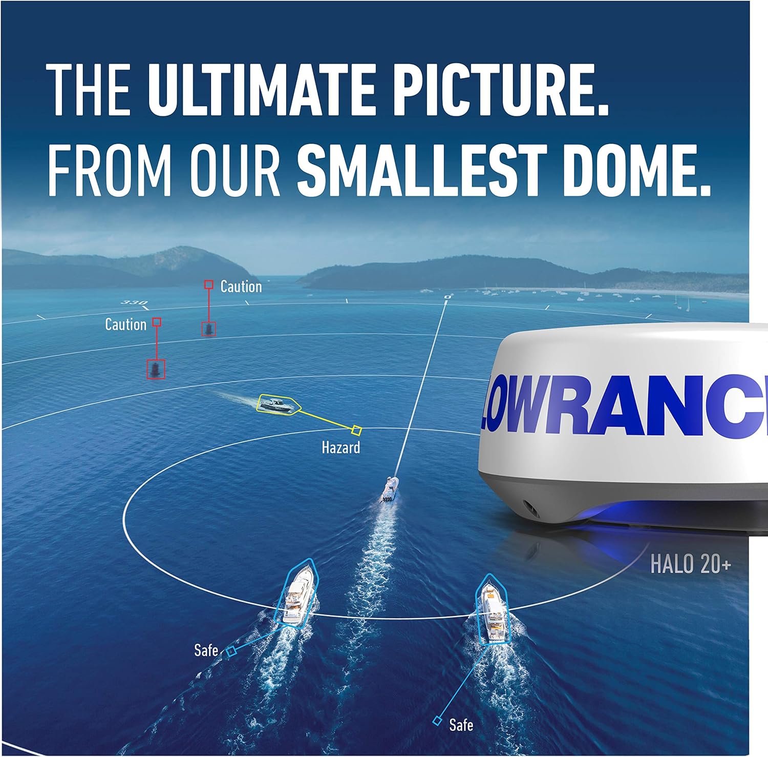 Lowrance Halo 20+ Radar, Black, One Size (000-14542-001)