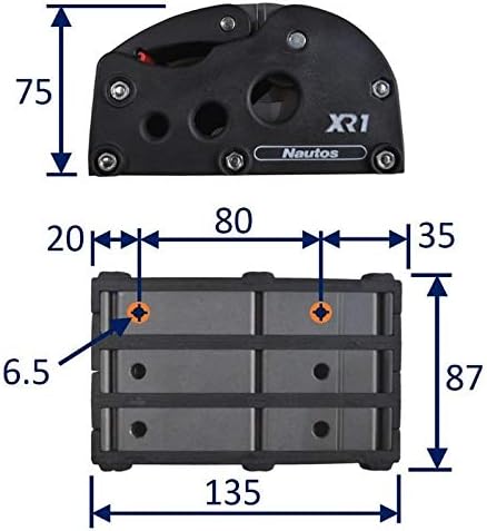 Sailing Rope Clutch Stopper, Easy Operation, Single/Double/Triple Line Holt XR1 6mm to 11mm Line Diameter
