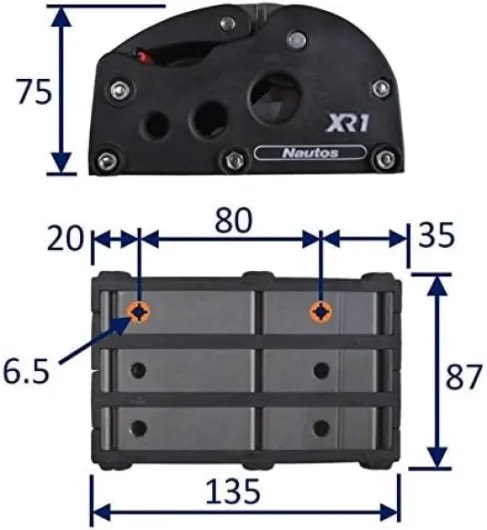 Sailing Rope Clutch Stopper, Easy Operation, Single/Double/Triple Line Holt XR1 6mm to 11mm Line Diameter